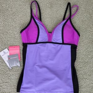 Women's Bathing Suit Free Country Purple/Black S/M